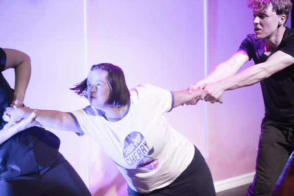 Lily, a young woman with Down syndrome is pulled in two different directions as part of the show